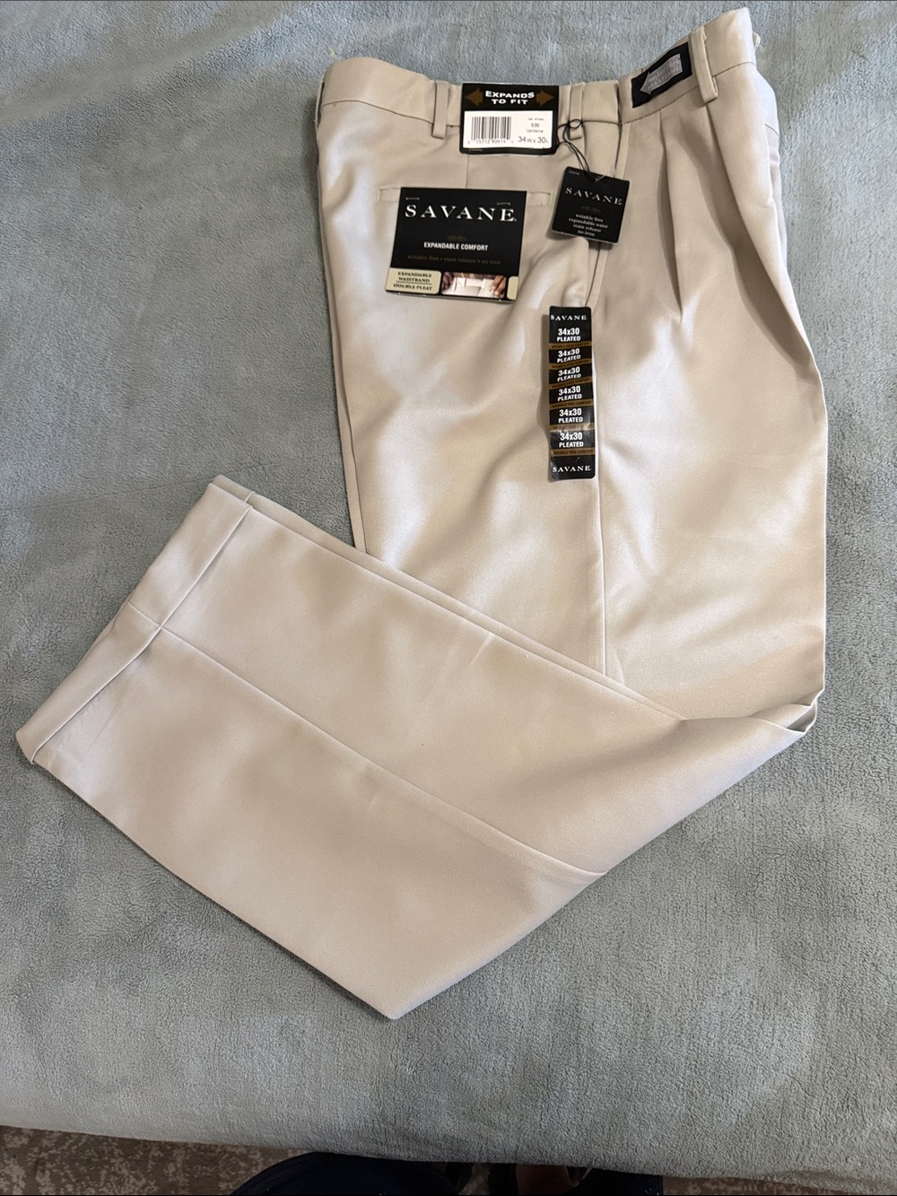 Savane Men's Dress Pants in Light Taupe